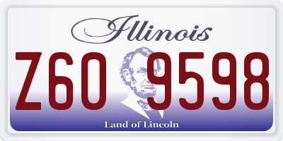 IL license plate Z609598