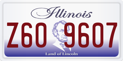 IL license plate Z609607