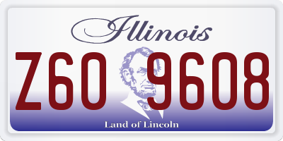 IL license plate Z609608