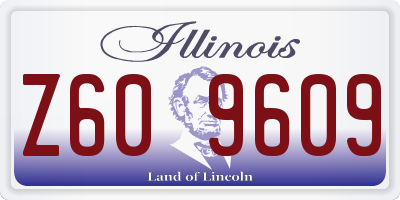 IL license plate Z609609