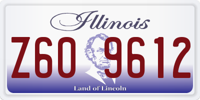IL license plate Z609612