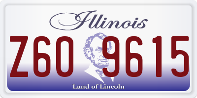 IL license plate Z609615
