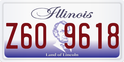IL license plate Z609618
