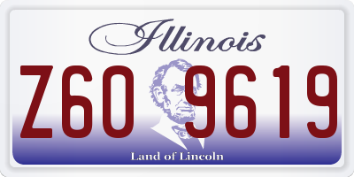 IL license plate Z609619