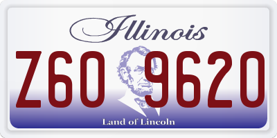 IL license plate Z609620