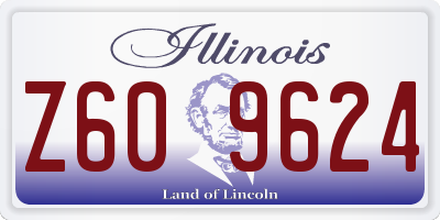 IL license plate Z609624