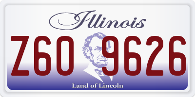IL license plate Z609626