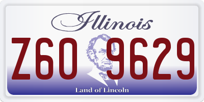 IL license plate Z609629