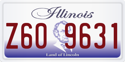 IL license plate Z609631
