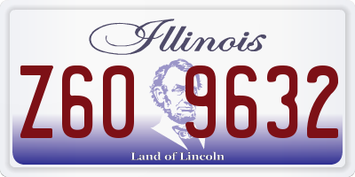 IL license plate Z609632