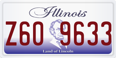 IL license plate Z609633