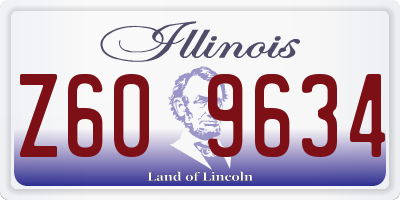IL license plate Z609634
