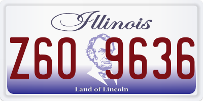 IL license plate Z609636