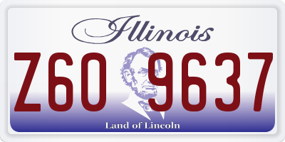 IL license plate Z609637