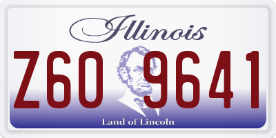 IL license plate Z609641
