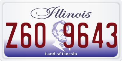 IL license plate Z609643