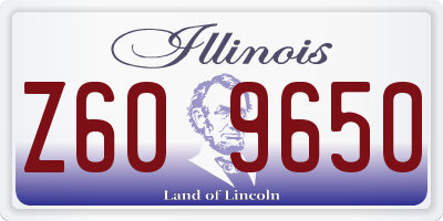IL license plate Z609650