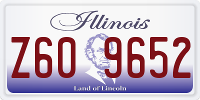 IL license plate Z609652