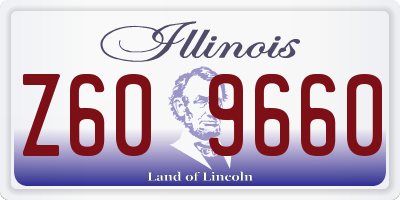 IL license plate Z609660