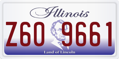 IL license plate Z609661
