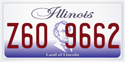 IL license plate Z609662