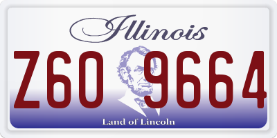 IL license plate Z609664