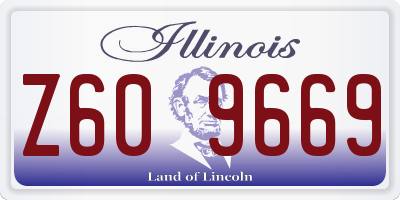 IL license plate Z609669