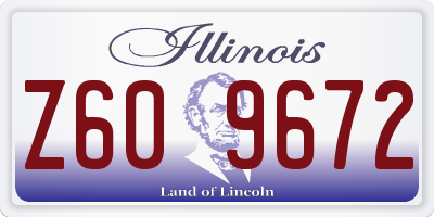 IL license plate Z609672