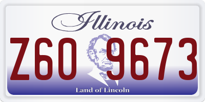 IL license plate Z609673