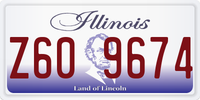 IL license plate Z609674