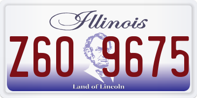 IL license plate Z609675