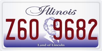 IL license plate Z609682