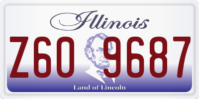 IL license plate Z609687