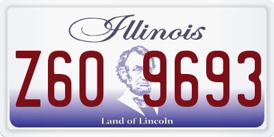 IL license plate Z609693