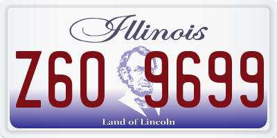 IL license plate Z609699
