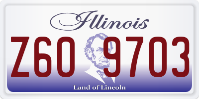 IL license plate Z609703