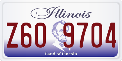 IL license plate Z609704