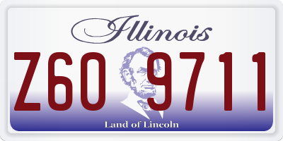 IL license plate Z609711