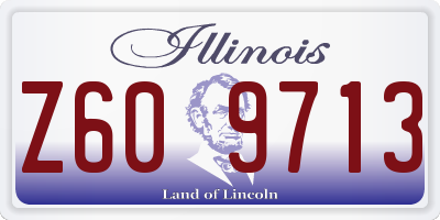 IL license plate Z609713