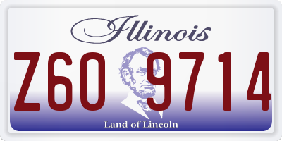 IL license plate Z609714
