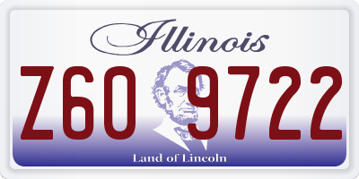 IL license plate Z609722