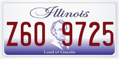 IL license plate Z609725