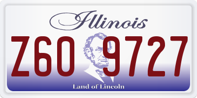 IL license plate Z609727