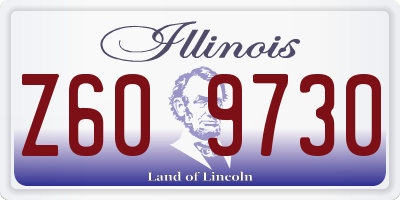 IL license plate Z609730