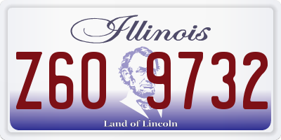 IL license plate Z609732