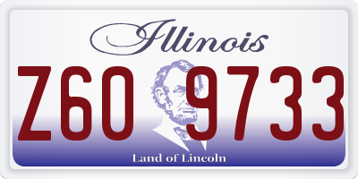 IL license plate Z609733