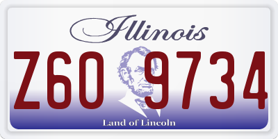 IL license plate Z609734