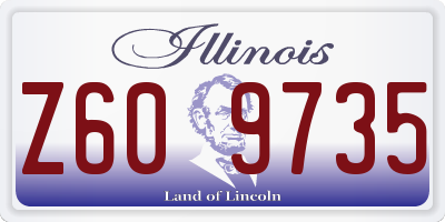IL license plate Z609735