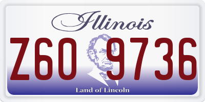 IL license plate Z609736