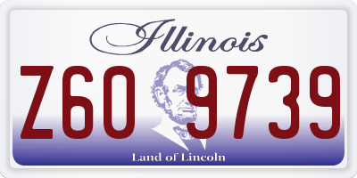 IL license plate Z609739